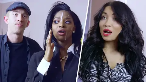 The dark-hued real estate agent is providing a BLOW-JOB to a BWC